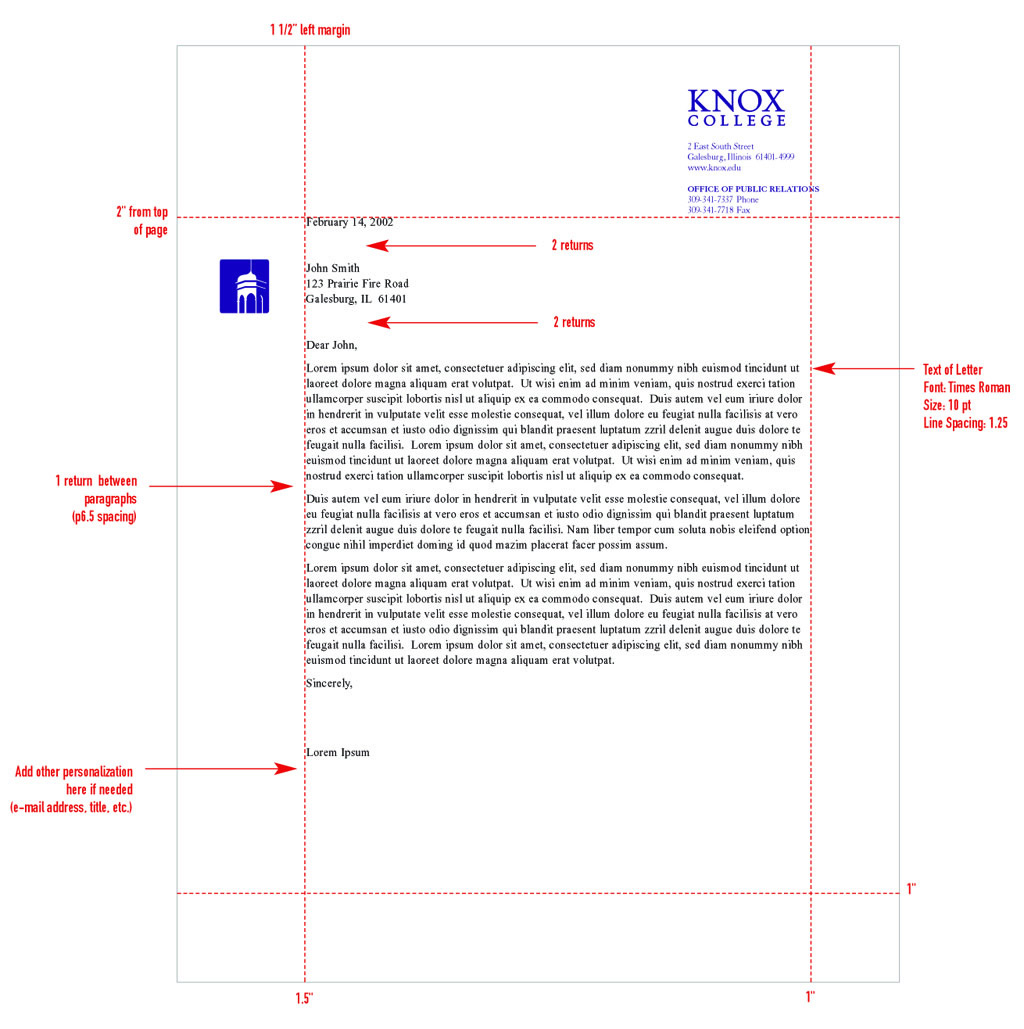 Stationery System Graphic Identities Standards Knox College