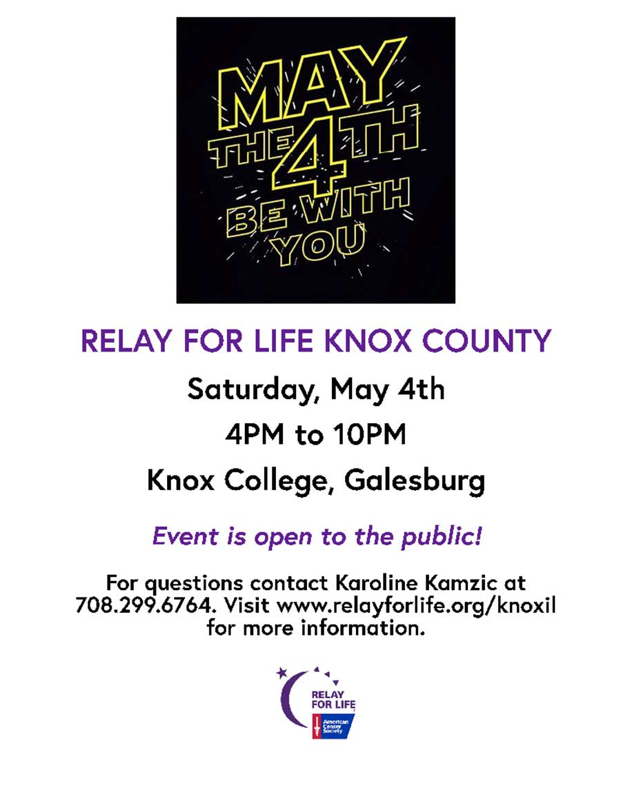 Relay for Life of Knox County Events Calendar Knox College