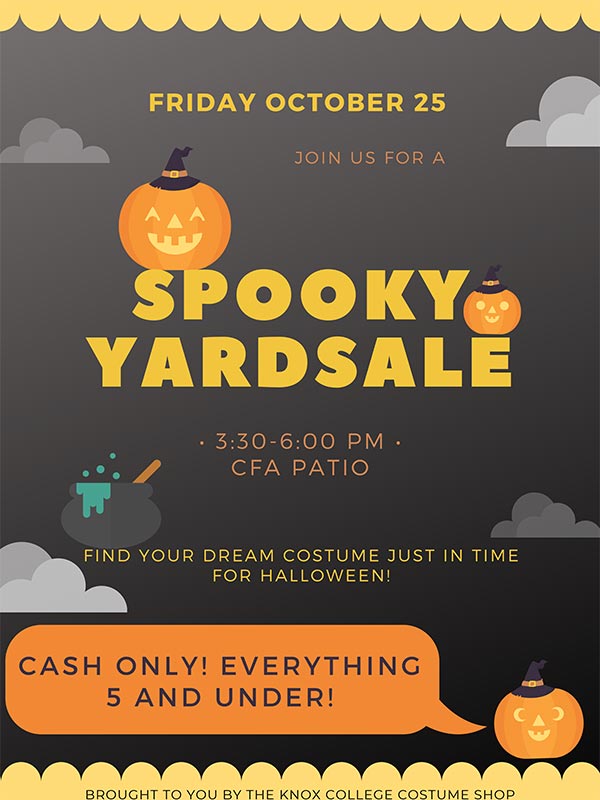 Spooky Yardsale - Events Calendar - Knox College