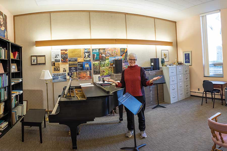 Laura Lane in her office.