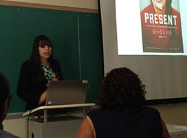 Sophia Gimenez presents at 2013 McNair Student Conference