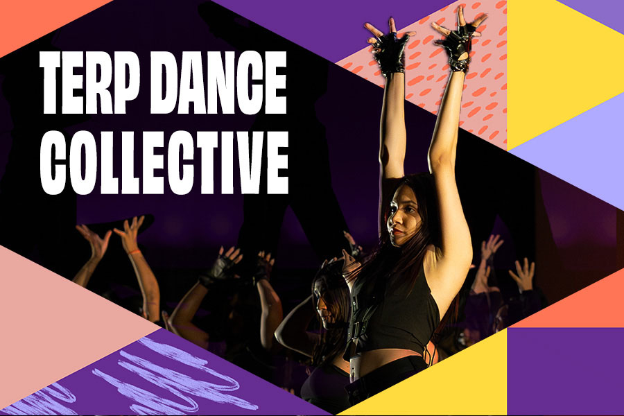 Terp Dance Collective thumbnail image, featuring dancer with arms in the air