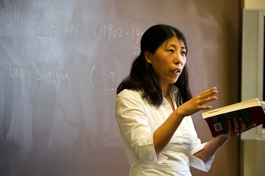 Associate professor of Asian studies Weihong Du