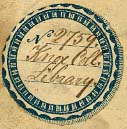 Identifying bookplate from original library collection