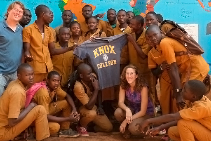 Knox College grads Alex and Courtney Hall in the Peace Corps in Cameroon.