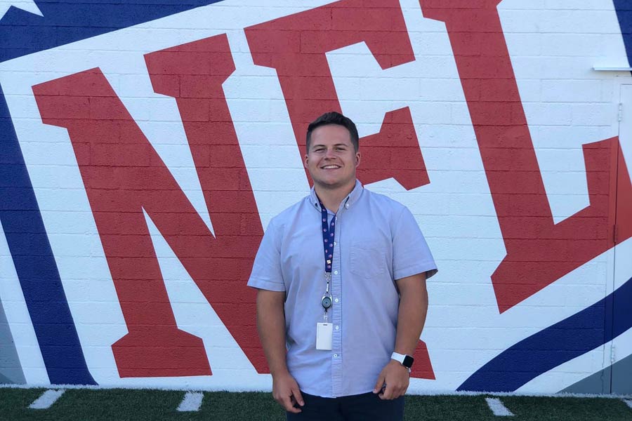Jordan is working as a social media production assistant with the National Football League.